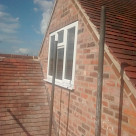 <p>The new gable end with window.</p>