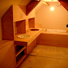 <p>plywood base layer ready to be tiled. The park/Nottingham</p>