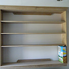 <p>Solid oak open cabinet.</p>