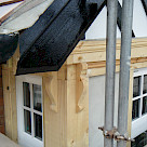 <p>Timber work to match neighbouring gable.</p>